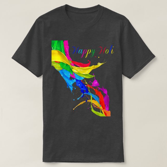 Färgämnen och brant Holi t T Shirt (Design framsida)