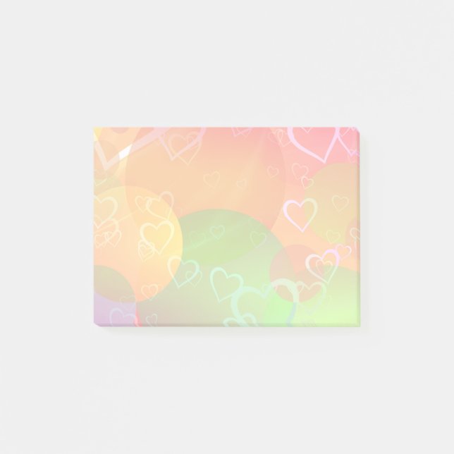 Färgämnen och cirklar Mönster Post-it Block (Framsida)