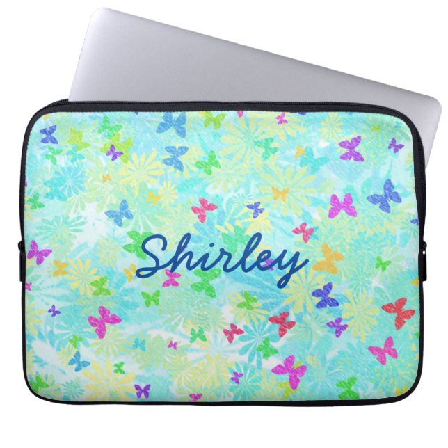 Färgämnen och Daisy av Shirley Taylor Laptop Fodral (Framsidan)