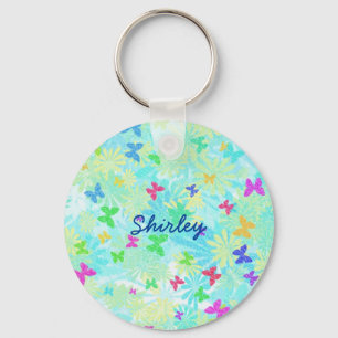 Färgämnen och Daisy av Shirley Taylor Nyckelring
