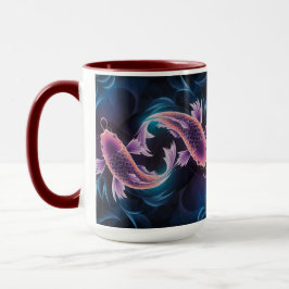 Färgämnen och genomskinliga exotiska fiskakvarium mugg