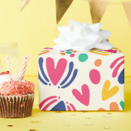 Färgämnen och Polka dots Presentpapper