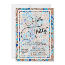 Färgämnen och Roligt Mosaic Hej Trettio 30års föde