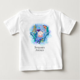 Färgämnen på Löv i Cute Ocean Sea Animals T Shirt