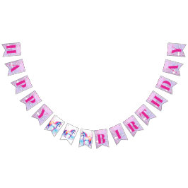 Färgämnen Pony 2 Grattis på födelsedagen Bubbles Vimplar