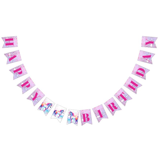 Färgämnen Pony 2 Grattis på födelsedagen Bubbles Vimplar (Alla)