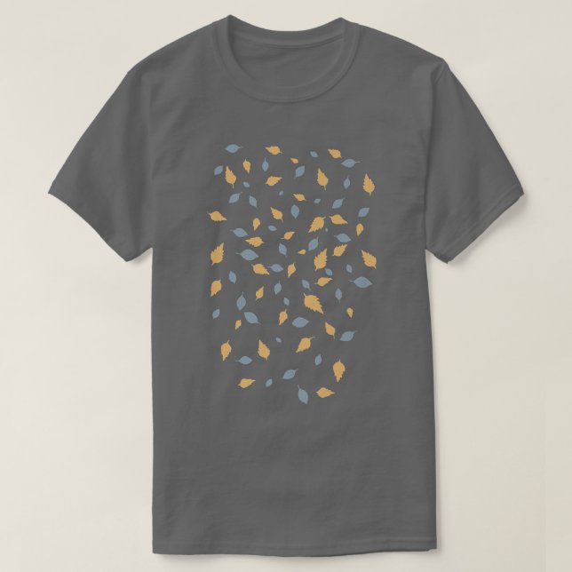 Färgämnen som lämnar höstmotiv t shirt (Design framsida)