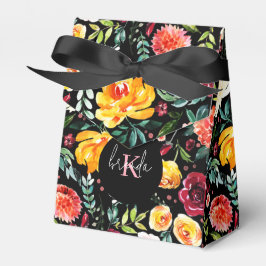 Färgämnen: trädgårdsblommor mönster presentaskar