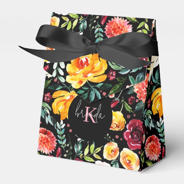 Färgämnen: trädgårdsblommor mönster presentaskar (Framsidan Sidan)