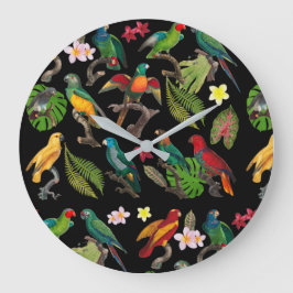 Färgämnen, tropiska partiklar, Löv och blommor  Stor Klocka