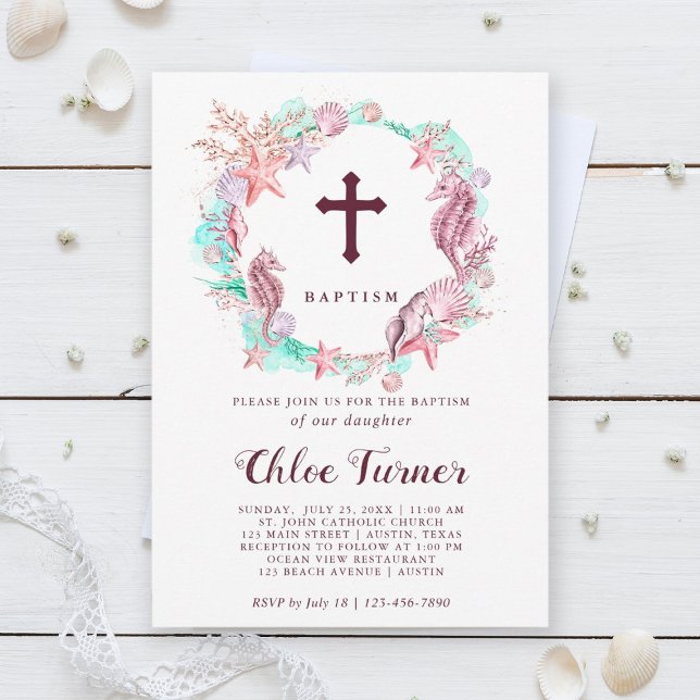 Färgämnen under havets andedräktighet inbjudningar (Skapare uppladdad)