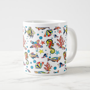 Färgämnen under havets livslängd Mönster Jumbo Mugg