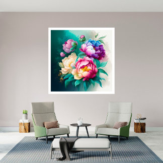 Färgämnen vackra blommor 3 poster