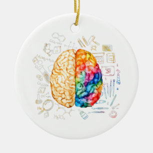 Färgämnen - vetenskap och konst - neurovetenskap N Julgransprydnad Keramik