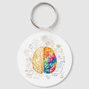 Färgämnen - vetenskap och konst - neurovetenskap N Nyckelring