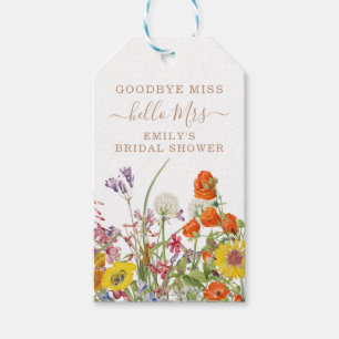 Färgämnen Vild Flowers Land Blommigt Adjö Miss Mis Presentetikett