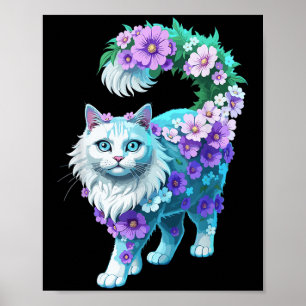 Färgämnen Vintage Flowers Art Blommönster L Poster