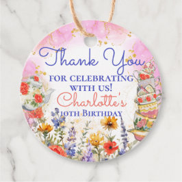 Färgämnen Wildblommor Garden Tea Party Tack Gåvor Etiketter