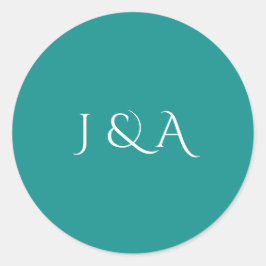 Färgämnet akarium runt klistermärke