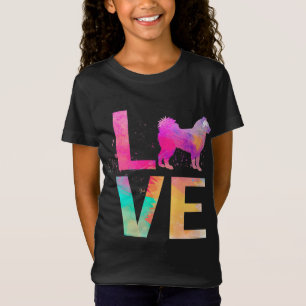 Färgämnet Alaska Malamute Hund Mamma-gåvor Alaska T Shirt