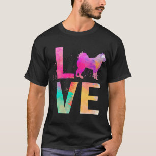 Färgämnet Alaska Malamute Hund Mamma-gåvor Alaska  T Shirt