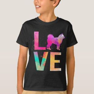 Färgämnet Alaska Malamute Hund Mamma-gåvor Alaska T Shirt