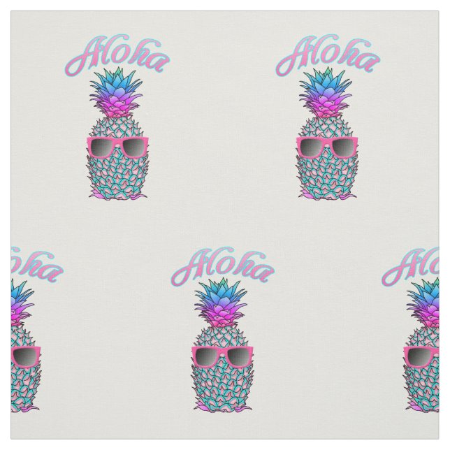 Färgämnet ananas Hawaiiansk aloha Tyg (Provkarta)