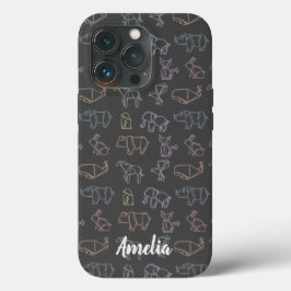 Färgämnet Anpassade Geometry Origami Animals