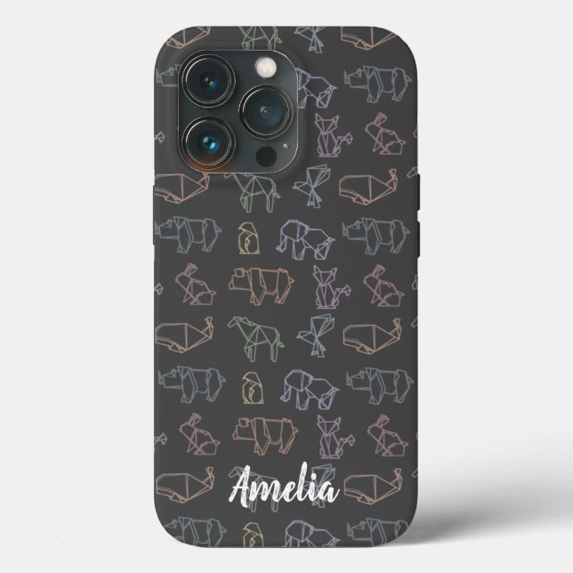 Färgämnet Anpassade Geometry Origami Animals (Baksida )