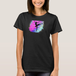 Färgämnet Ballerina Dancing Dancer Ballet Girl On T Shirt