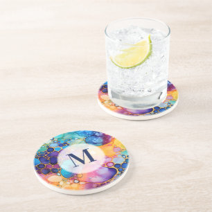 Färgämnet bläck, modernt alkoholfärgat, monogram underlägg