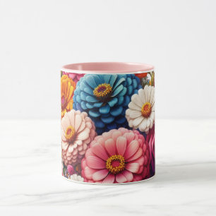 Färgämnet Blommigt/Vår Zinnia/Ro Mugg