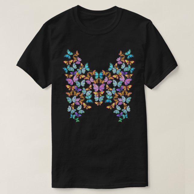 Färgämnet butterfluologisk Insekt, fjärilar T Shirt (Design framsida)