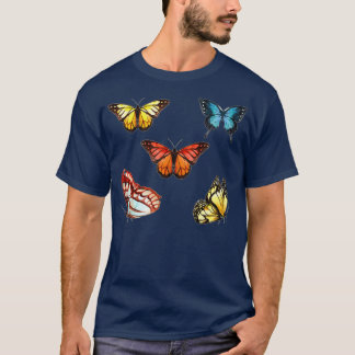 Färgämnet Butterfly Älskare Butterflies Science T Shirt