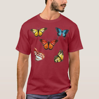 Färgämnet Butterfly Älskare Butterflies Science T Shirt
