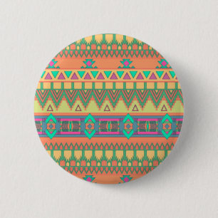 Färgämnet Chevron Zig Zag Tribal Aztec Ikat Mön Knapp