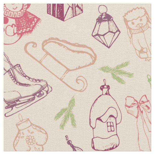 Färgämnet christmas chalk leksaker tyg (Närbild)