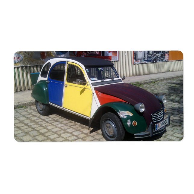 Färgämnet citroen 2 CV Fraktsedel (Framsidan)