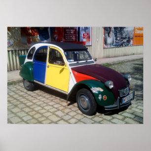 Färgämnet citroen 2 CV Poster