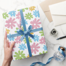 Färgämnet Cute Retro sommarblomma Art Mönster