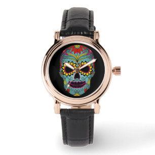Färgämnet Day of the dead Sugar Skull Watch Armbandsur