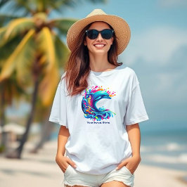Färgämnet delfin Stänk-Fisherman Core- T Shirt