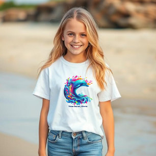 Färgämnet delfin Stänk- T Shirt