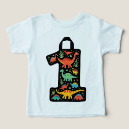 Färgämnet dinosaur baby T-Shirt