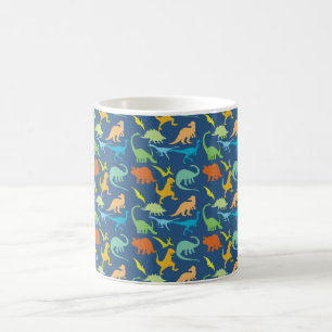 Färgämnet dinosaur Mönster Kaffemugg