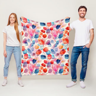 Färgämnet eukalyptus Löv Fleecefilt