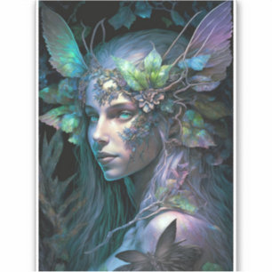 Färgämnet Fairy Fantasy Art Sticker Klistermärken