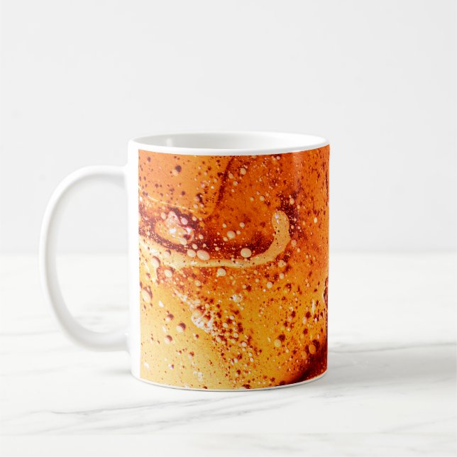 Färgämnet färg olja yta kaffemugg (Vänster)