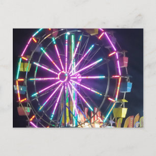 Färgämnet Ferris Wheel Vykort