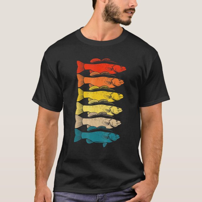 Färgämnet fiskart Flagga Fiskart T Shirt (Framsida)